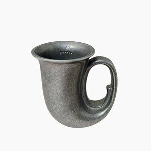 Vintage Wilton Armetale USA Pewter Horn Cup, Beer Mug, 70s Tavern Stein Tankard